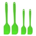thumbnail image 7 of 4pcs Kitchen Cooking Silicone Spatula Set Heat Resistant Turners Scraper Baking Utensils Green, 7 of 7