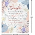 thumbnail image 6 of MMYGU Daughter Gifts Gifts For Throw Blankets From Mom Birthday Adult DaughterBirthday Gift Ideas Mothers Day Wedding Christmas 40x50in, 6 of 9