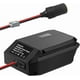 thumbnail image 1 of Convertidor reductor 18V/20V a 12V para batería Milwaukee, Makita, Dewalt, Bosch y Einhell; adaptador de batería y encendedor de cigarrillos para electrodomésticos del auto y refrigerador del coche, 1 of 9