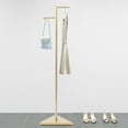 thumbnail image 4 of Miumaeov Free-standing Metal Coat Rack Hat Hanger Hall Tree Coat Hanger Stand Clothes Rack with Stable Base and 2 Hooks for Hallway Entryway, 4 of 12