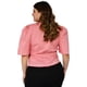 thumbnail image 5 of Blusa con moño Roman Fashion Talla extra 0914 rosa 40, 5 of 7