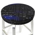 thumbnail image 3 of Kll Mathematica Science Round Bar Chair Cushion Cover 13 Inch,Bar Stool Protector With Elastic, Soft Washable, 3 of 7