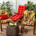 thumbnail image 6 of Greendale Home Fashions AZ5815-ALOHA-BLACK 42 x 21 in. Outdoor Seat & Back Chair Cushion, Aloha Black, 6 of 8