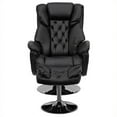 thumbnail image 1 of Flash Furniture Fauteuil Inclinable et Ottoman Transitionnels, Noir, 1 of 5