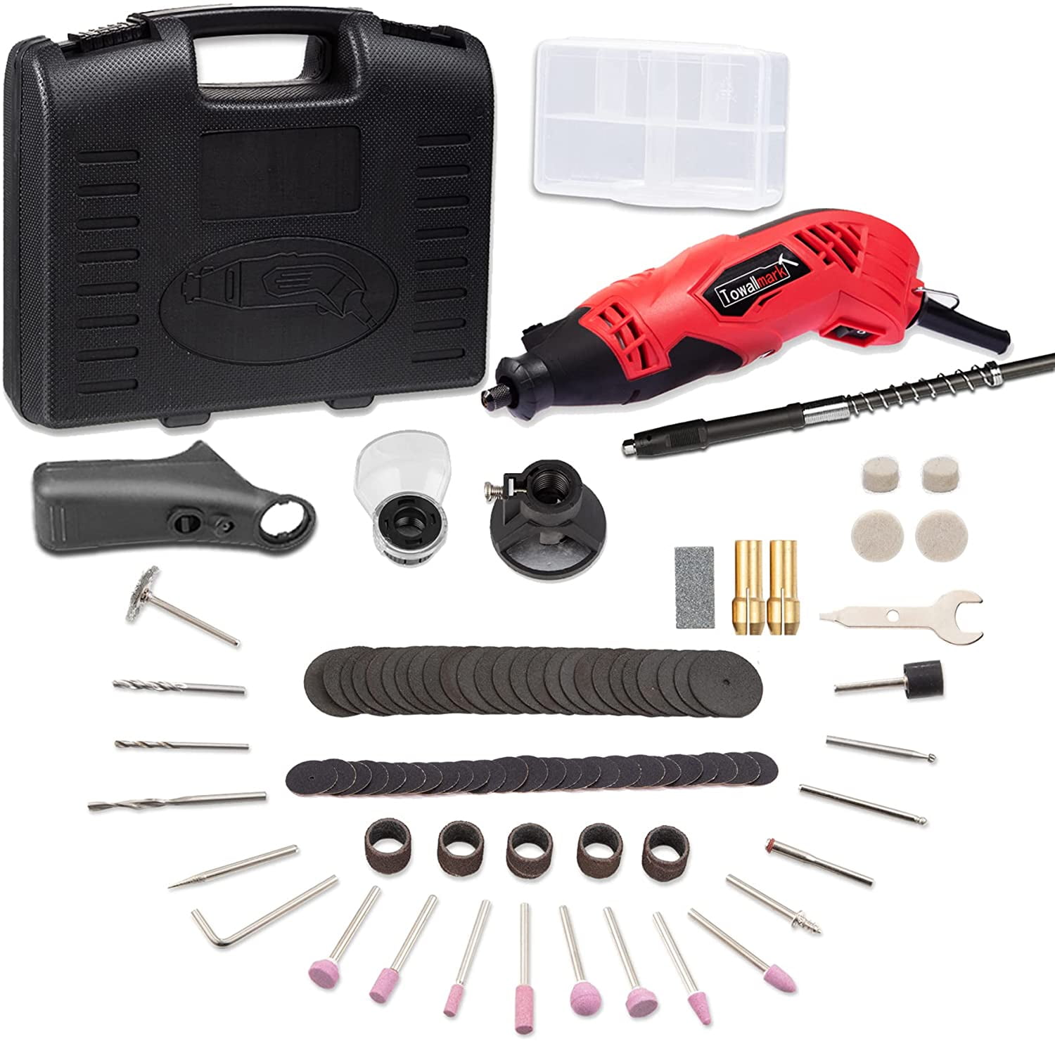 8V Cordless Rotary Tool Kit, NEU MASTER Power Rotary Tool With 2.0Ah  Batttery, 103pcs Accessories, 30000RPM 5-Speeds LED light, Multi Power  Carving