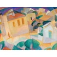 thumbnail image 2 of Leo Gestel 24x19 Gold Ornate Framed and Double Matted Museum Art Print Titled - Mallorca, Land (1914), 2 of 4