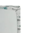 thumbnail image 3 of Ambesonne Retro Fitted Sheet 2 Pcs Set, Arrow Pattern Horizontal, Twin, Grey Teal White, 3 of 3