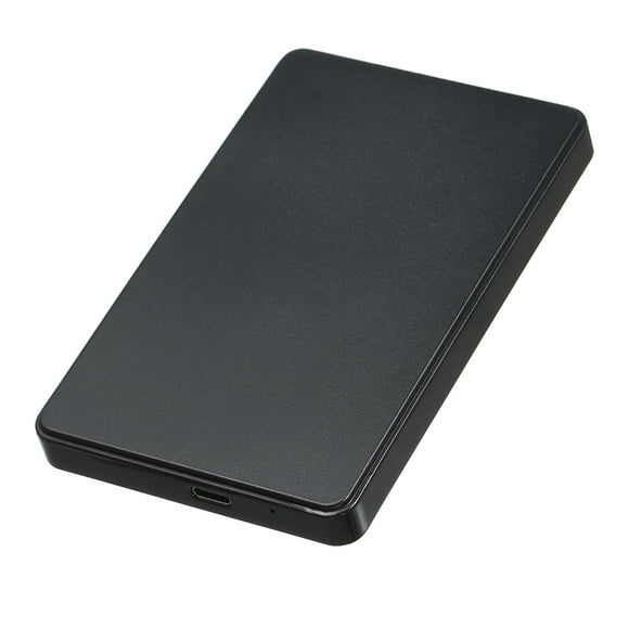 Boîtier SATA HDD/SSD USB3.1 Type-C 2,5 Pouces - Installation Sans Outils, Boîtier ABS, Prend en Charge les Disques 7/9,5 mm, Conception Ultra Portable 12x7,5x1,3 cm avec 2 Câbles de Données (Noir, Disque Dur Non Inclus)