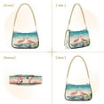 thumbnail image 2 of Ryvnso Flamingos Camping Beach Womens Chain Shoulder Bag Tote Handbags Clutch Hobo Purse with Zipper for Travel, 2 of 7