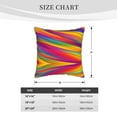 thumbnail image 4 of Kll Lines Multicolored Rainbow Decorative Throw Pillow Covers Velvet Soft For Couch Sofa Bedroom Living Room Outdoor -20"X20", 4 of 8