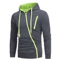 thumbnail image 4 of Lilgiuy Men Characteristic Zipper Hooded Long Sleeve Slim-fit Cardigan Hoodie, 4 of 5