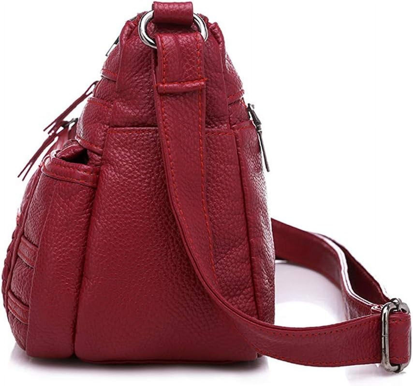 Shoulder Bag for Women, Soft PU Leather Purses with Multi Pockets Crossbody Bag Pocketbooks for Daily Use Travel