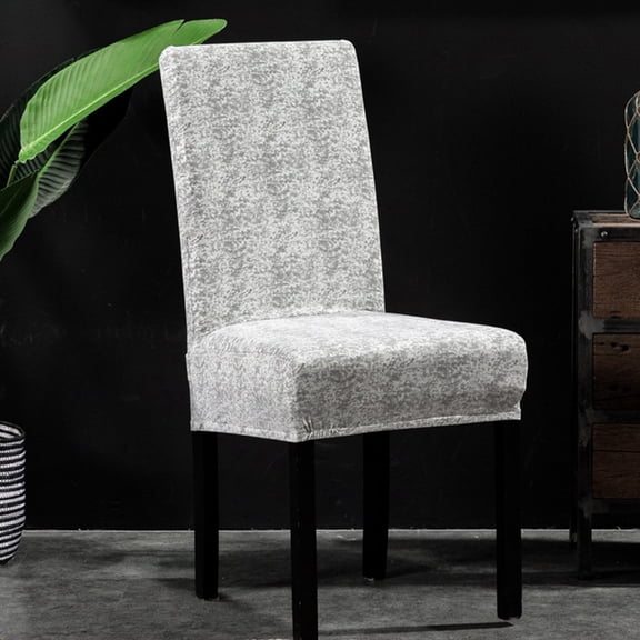 LOLIPPYY 4-Pack Elastic Chair Covers for Chair Backs 46-55in Height and 36-48in Width, Grey Color