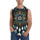 thumbnail image 1 of Balery Boho Dreamcatcher Camisetas sin mangas para hombre, absorbe la humedad y protege contra el mal olor.-Small, 1 of 7
