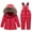 Red, variant on Odeerbi Toddler Boys Girls Ski Sui Waterproof Snowsuits Winter Down Jacket 2025 Fashion Solid Color Down Jackets Keep Thickening Warm Outdoor Coat Jumpsuit Set Purple 1-2 Years
