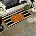 thumbnail image 3 of Sm:)e Fall Thanksgiving Stripe Pumpkin Decorative Doormat 17 x 29 Inch, Low-Profile Yard Floor Switch Mat for Indoor Outdoor, 3 of 8