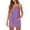 Purple rompers for women, variant on Wycnly Rompers for Women Casual Summer Pocket Loose Baggy Spaghetti Strap Jumpsuits Overalls Round Neck Sleeveless Formal Solid Short Womens Jumpsuits on