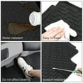 thumbnail image 3 of Ikon Motorsports Compatible with 12-17 Toyota Camry Latex All Weather Floor Mat Carpet OE Factory Style Front Rear Black, 3 of 7