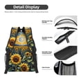 thumbnail image 4 of Honeii Starry Sky Moon Sunflower Print Backpack for School,15.6 inch Laptop Back Pack for High School and College Students, Waterproof Computer Bookbag-One Size, 4 of 6