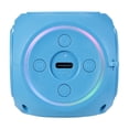 thumbnail image 6 of Incipio SpinBeats Wireless Bluetooth Speaker Portable Mini Speaker with RGB Lights, Spinning Top Design, Compact Pocket Size, Loud Clear Sound for Phone, Tablet, Laptop, Travel LED Speaker-Blue, 6 of 12