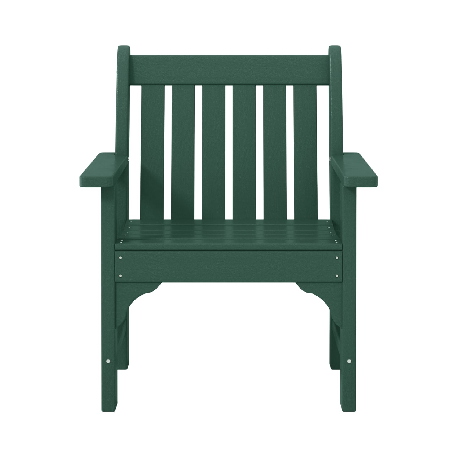 WestinTrends Malibu Outdoor Patio HDPE Adirondack Dining Arm Chair, Dark Green