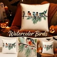 thumbnail image 2 of Christmas Outdoor Pillow Covers Waterproof 12x20 Inch Birds Christmas Winter Decorations Lumbar Throw Pillow Cases Xmas Birds Decor Decorative Pillows for Couch Holiday Teal, 2 of 8