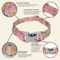 thumbnail image 4 of Country Brook Petz® Premium Watercolor Peonies Dog Collar, Small, 4 of 6