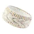 thumbnail image 2 of Diadema de invierno para mujer con forro de tejido grueso perfecl beige, 2 of 8