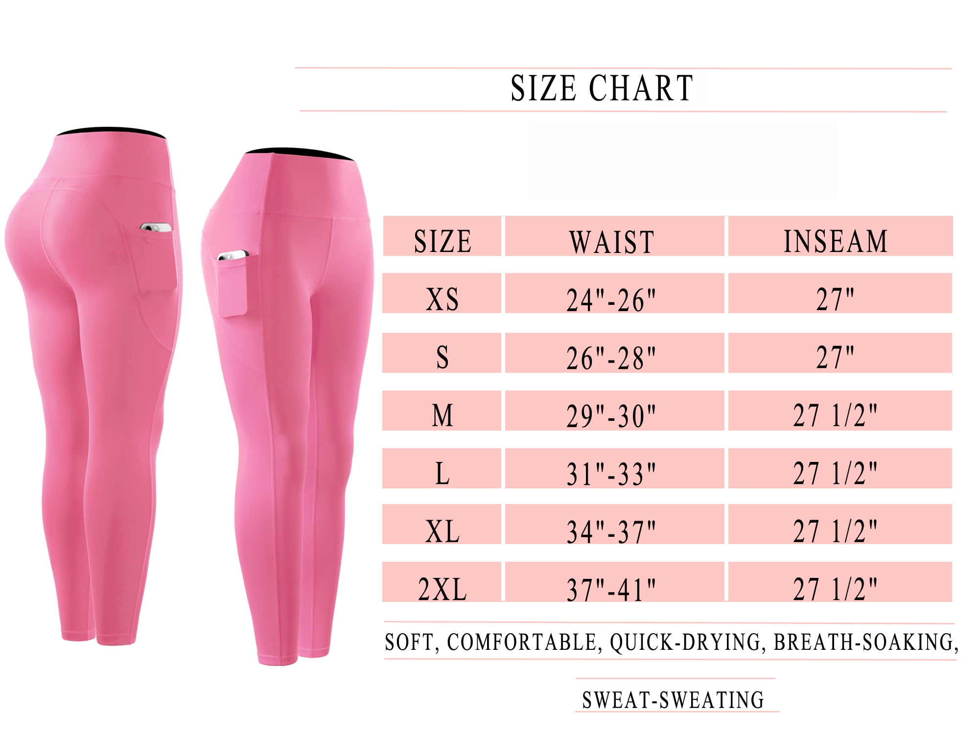 NELEUS Womens High Waist Ankle Yoga Leggings Workout with Two Pockets,Black,US Size XL