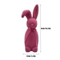 thumbnail image 3 of Fesfesfes Easter Decorations Flocked Bunny Kit Easter Table Decor Spring Table Centerpieces Bunny Figurines Decorations Solid Color Bunny Centerpiece Tabletop for Home Office Indoor Party, 3 of 6