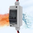 thumbnail image 4 of 2P Circuit Breaker Box, 40A Over Voltage Guard Solar Panel Disconnect Switch 35mm Guide Rail  for On and Off Grid System, 4 of 7