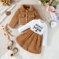thumbnail image 6 of GRATEDREAM Toddler Baby Girl Dress and Cardigan 2 Piece Girl Christmas Outfit Dress and Long Sleeve Crop Coat Set for 4-5Y Pink, 6 of 8