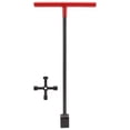 thumbnail image 1 of Water Meter Key Underground Water Shutoff Valves Key, Steel T Handle Wrench Tool 17inch red, 1 of 8