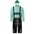 thumbnail image 6 of CHUMUD Men 3 Piece Sets Cotton Lederhosen Oktoberfest Outfit Costume for Halloween Beer Festival Parties, 6 of 9