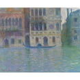 thumbnail image 2 of Monet, Claude 31x26 Black Ornate Wood Framed with Double Matting Museum Art Print Titled - Venice, Palazzo Dario, 2 of 4