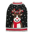 thumbnail image 2 of Vibrant Life Holiday Dog Clothes Happy Reindeer Sweater, Large, 2 of 6