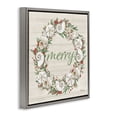 thumbnail image 3 of Stupell Industries Coastal Shells & Festive Holly Gray Floating Frame Canvas Art, 18 x 18, by Paul Brent, 3 of 8