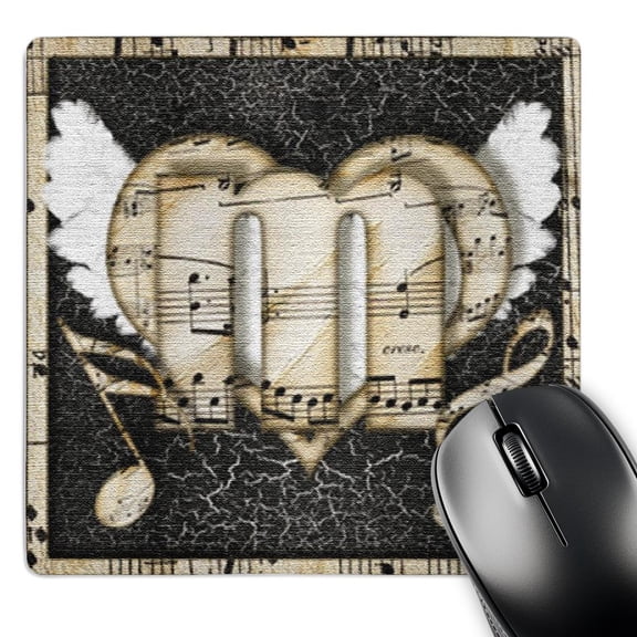 3dRose, Song Angel Initial Letter M, MousePad
