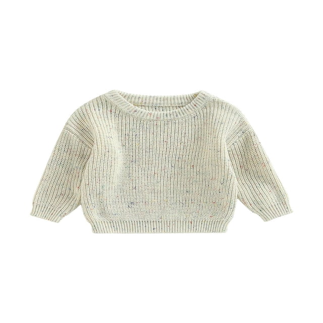 Bébé Garçon Garçon Tricot Pull Manches Longues Col Rond Pull Tops Enfants Automne Hiver Vêtements Chauds