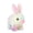 Cyan, variant on YIFAEUX Electric Jumping Plush Rabbit Toy Hopping Ears Nose Moving Bunny Plushie Toddlers Boys Girls Interactive Simulation Stuffed Animal Toy with Sound
