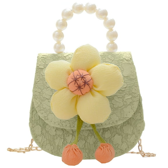 TELOLY Children Kids Handbags, Toddler Purse, Princess Purse - Green