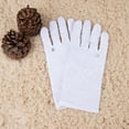 thumbnail image 1 of Xiao Hua 2 guantes largos de encaje floral de 21,6 cm para mujer, ideales para bodas, Halloween, cosplay y fiestas, color blanco, 1 of 4