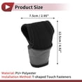 thumbnail image 4 of Funda de pomo de cambio de marcha Unique Bargains Universal para coche SUV camión RV con cierres de toque en forma de T, protector de mango de cambio PU poliéster gris, 4 of 7