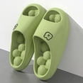 thumbnail image 2 of Massage Bubble Slippers for Women Men Nonslip Quick Drying EVA Shower Shoes Cloud Slides Platform Sandals Green Size 7, 2 of 6