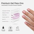 thumbnail image 5 of SHANGMENG Soft Gel Press on Nails Square French Tip, Naturally Stick on Nails in 32PCS Reusable Fake Nails Kit with Glue, White French, 5 of 10
