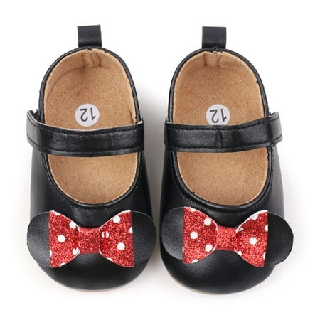 

Hirigin Baby Girls Mary Jane Flats Glitter Bowknot Princess Dress Shoes