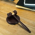 thumbnail image 6 of Pretyzoom Wood Gavel and Block Set Solid Wood Courtroom Hammer for Judge Auctions Lawyer Decor, 6 of 7