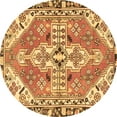 thumbnail image 1 of Ahgly Company Indoor Round Persian Brown Traditional Area Rugs, 8' Round, 1 of 4
