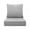Gray, variant on Art Leon 22" x 24" Outdoor Patio Chair Cushions - 28D Foam, Waterproof, Non-Slip - Navy Blue