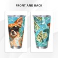 thumbnail image 3 of Goofa Funny Swimming Chihuahua for 20 oz Skinny Tumbler Stainless Steel Coffee Mug Slim Vacuum Insulated Travel Cup Car Cup-Straw Two-piece Set, 3 of 8